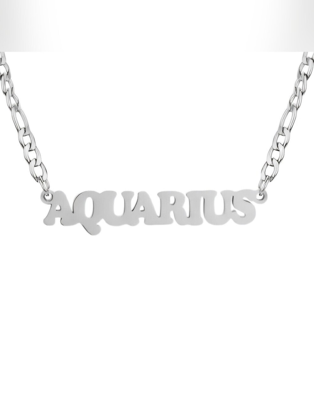 Aquarius Necklace Zodiac Stainless Steel